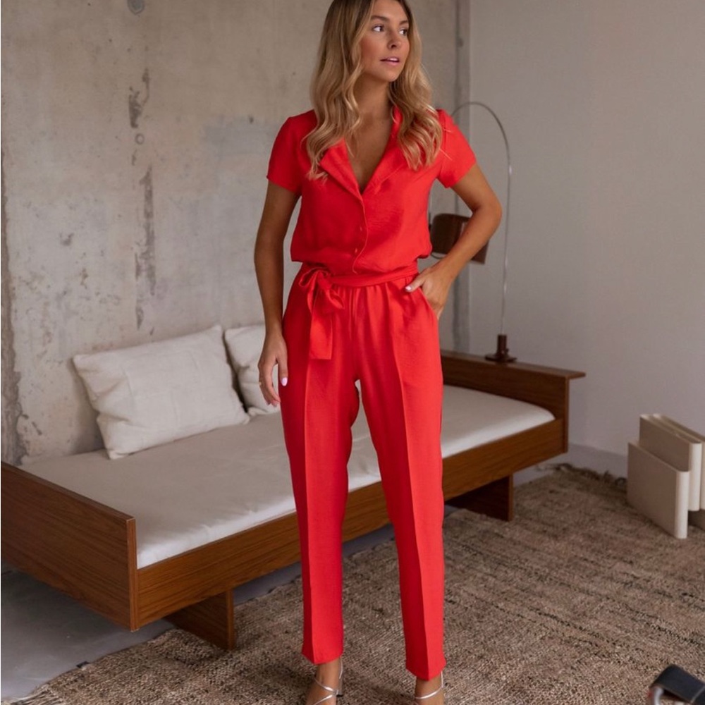 Red Jumpsuit, worn once.